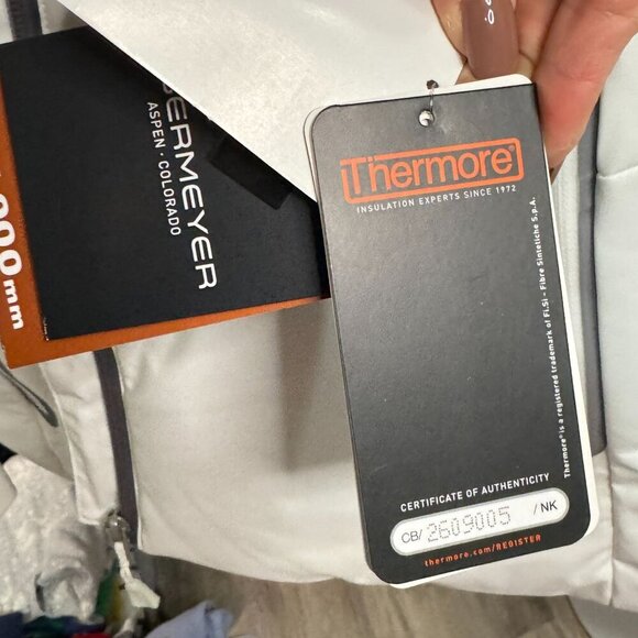 Obermeyer Womens Standard Cosima Down Jacket, White, 8 NWT MSRP $329 - Picture 5 of 12